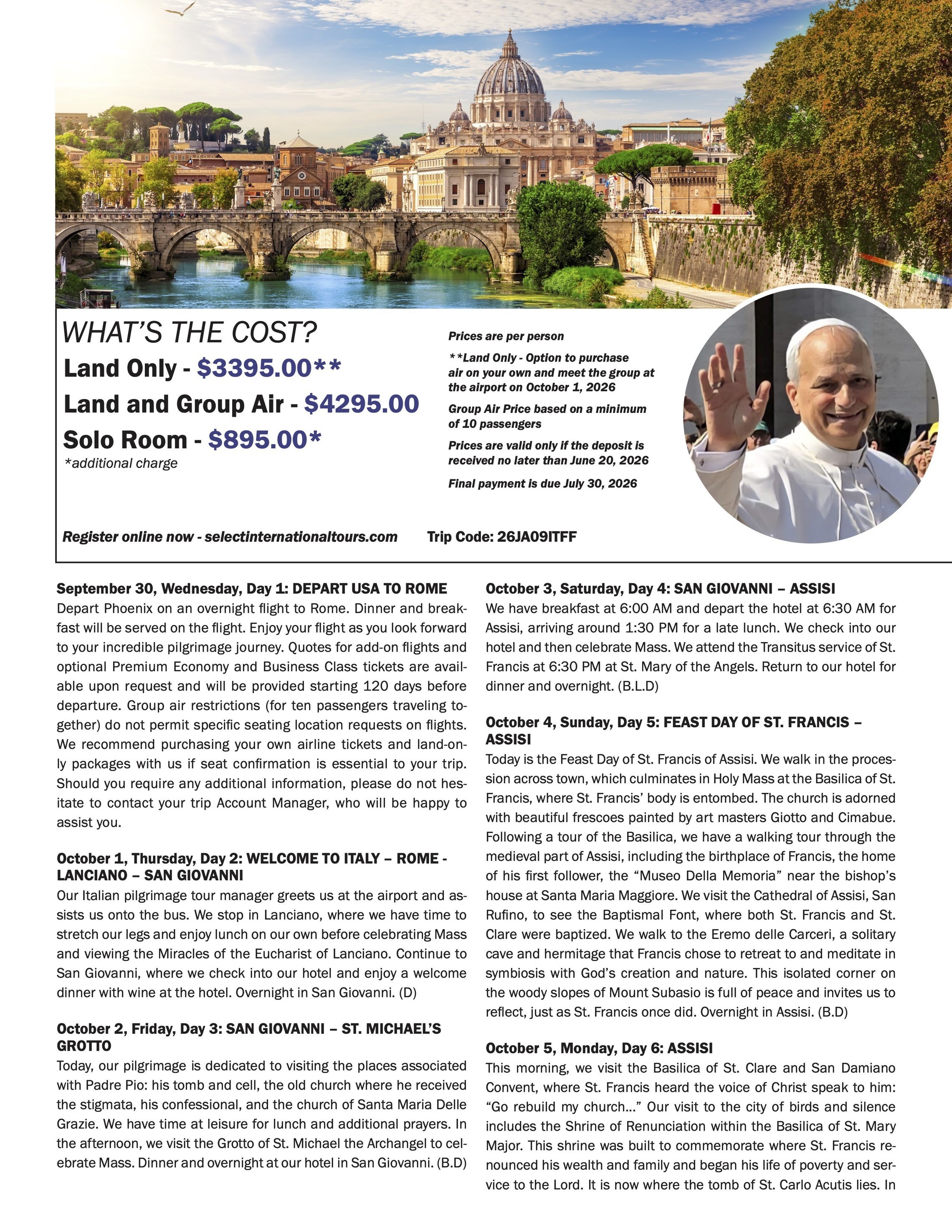 Italy. Franciscan Friars.2026 2