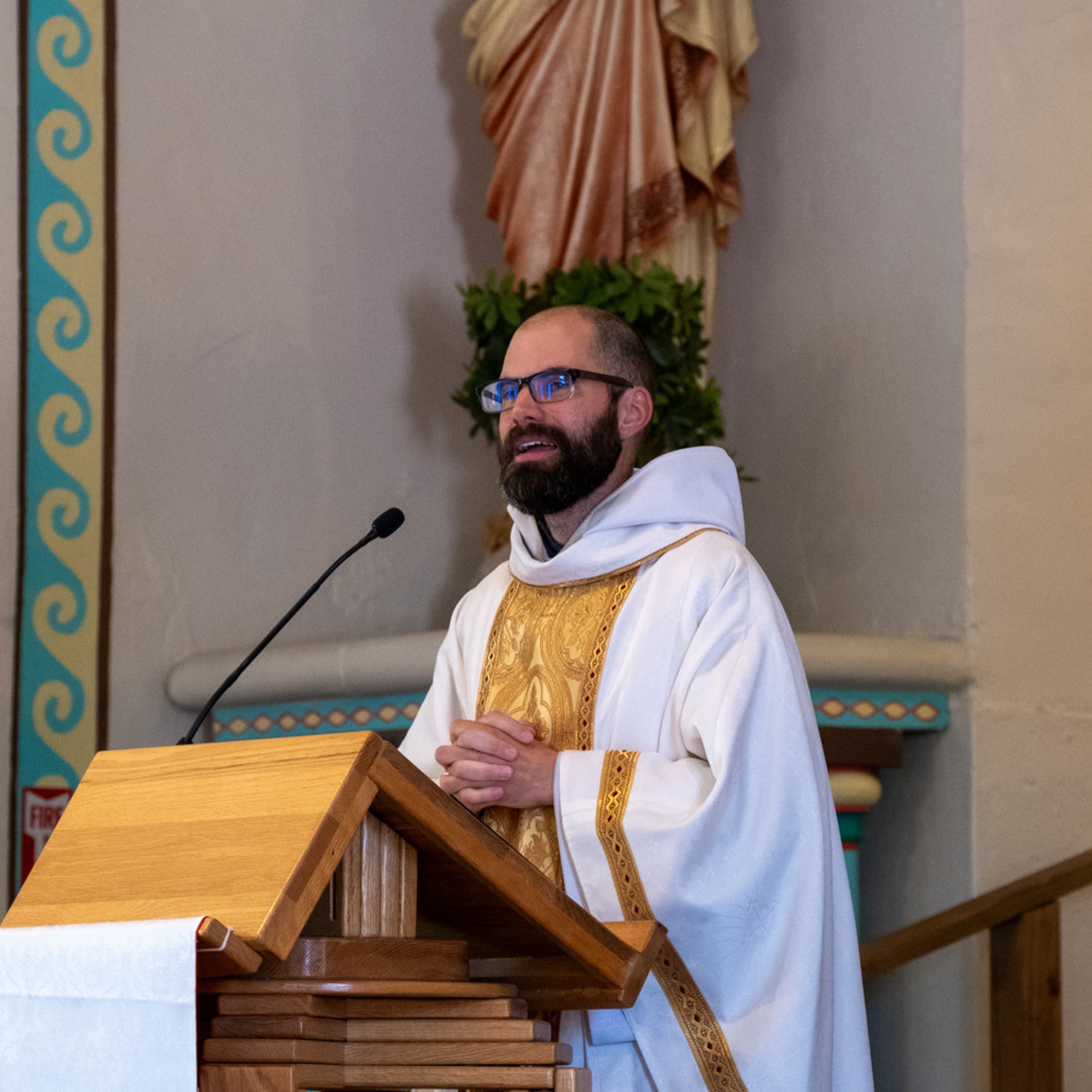 Fr. Antony Welcome At Br. Damien Profession 1
